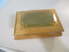 Italian inlaid  footed wooden