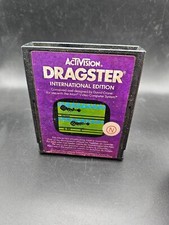 DRAGSTER Atari 2600 Game cartridge tested