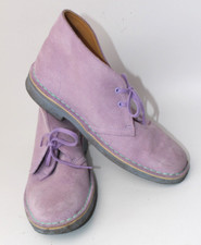 Clarks Originals Desert Boots Lilac Suede UK Size 6.5 Womens