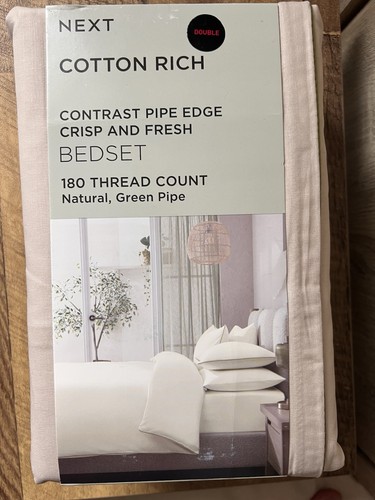 Natural cotton rich piped - natural,