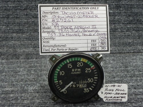 Aircraft tachometer stewart - tachometer,,