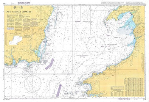1410 admiralty chart - chart, saint