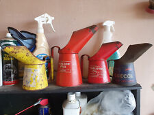 Vintage oil jugs Bluecol, Thelson, Carburol