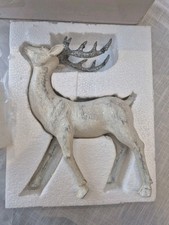 qvc Otters Brook Silver Stag festive decor xmas display RRP£45 BARGAIN