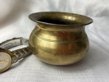 Vintage Old Indian Hindu Brass Kalash Pot Small Brass Bowl