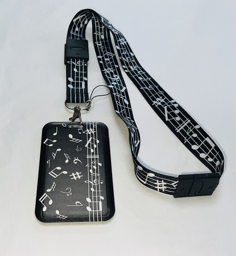 Sheet music style lanyard - style,