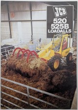 JCB Series 520 & 525B Loadall Telehandlers Brochure, c 1983