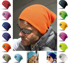 Mens Ladies Premium Slouch Beanie Knitted comfy warm Hat Cap Skateboard Surf Ski