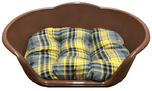Large brown plastic dog - large,