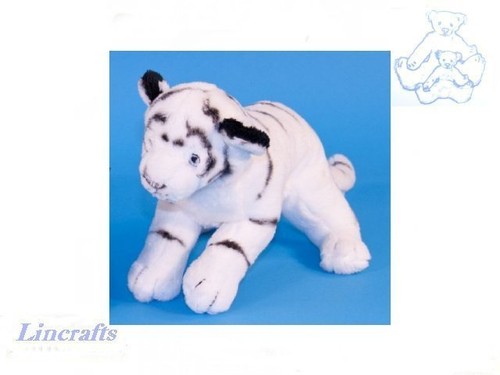 Crouching white tiger plush - crouching,