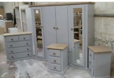 HANDMADE AYLESBURY NEXT (GREY+MID-OAK) 4 PIECE BEDROOM SET NOT FLAT-PACK!!!!