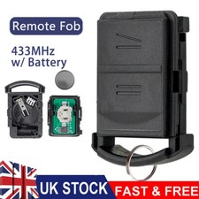 for Vauxhall Corsa C Meriva Combo Agila Tigra 2 Button Remote Car Key Fob 433MHz