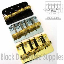 Wilkinson WBBC Bass Guitar Bridge in Chrome, Black or Gold, Precision / Jazz