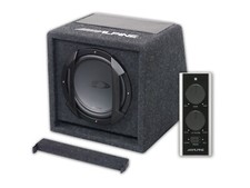 Alpine SWE-815 8” (20cm) 300 Watts Amplified Subwoofer Box with Remote NEW