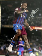 Memphis Depay Signed Barcelona