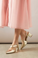 Wallis Champagne Court Shoes