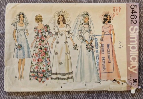 1970s wedding dress - dress, sewing