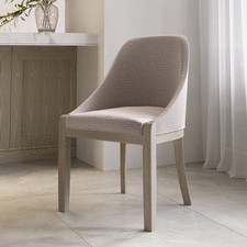 Beige Textured Upholstered
