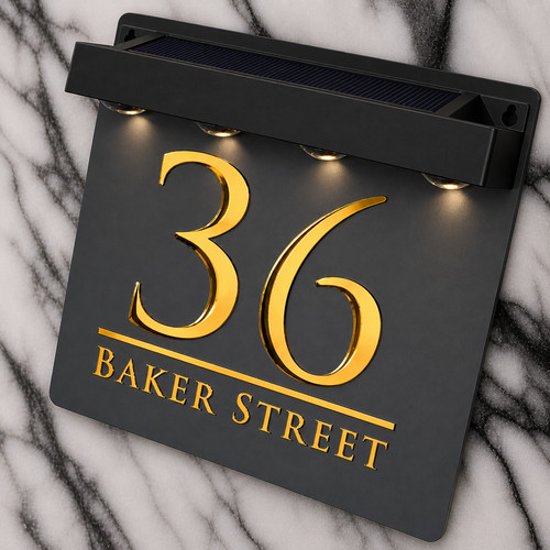 Laser house number - laser,