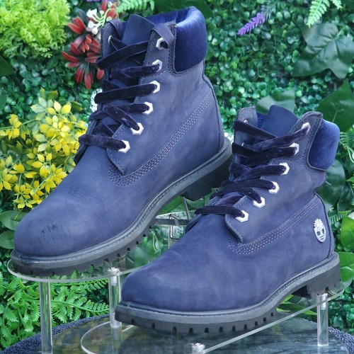 Timberland nubuck blue - blue, lace-up