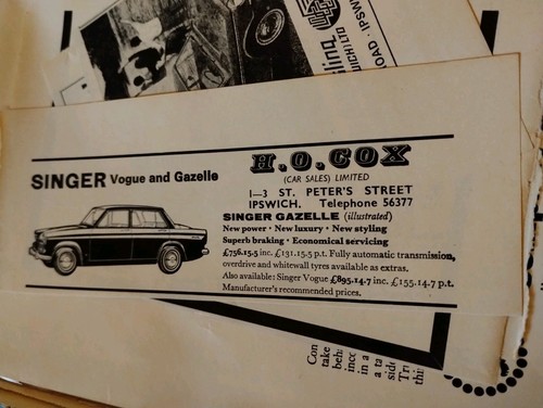 Sk247 ephemera 1960s advert - sk247,