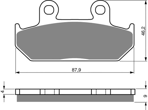 Brake disc pads front - brake,