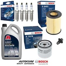 FOR FORD FOCUS ZETEC CLIMATE MK2 C307 1.6 PETROL BOSCH FILTER SERVICE KIT & 5L