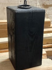 Reclaimed, large wooden door stop