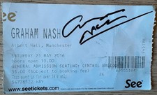 GRAHAM NASH SIGNED TICKET