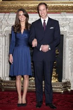 Royal Blue Kate Middleton Engagement Dress Icon by Issa London vintage UK 12