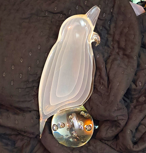 Vintage murano glass cockatoo - vintage,