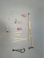 Action Man Medical Equipment Incls crutch, blood drip, splints, stethoscope