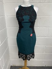 Chi Chi Teal Black Lace
