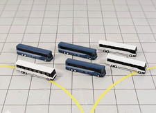 BUS/COACH US GREYHOUND Style (x6) Airport GSE Vehicle Models 1:500 Scale Diorama