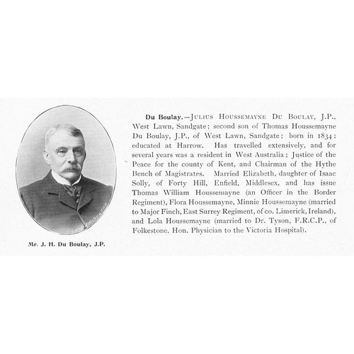 Julius houssemayne boulay - julius, du