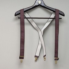 Hunt & Holditch Braces Suspenders Elasticated 30mm Made In England Red Blue 