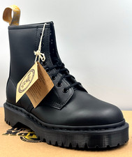 DR MARTENS BLACK 1460 BEX VEGAN MONO LACE UP BOOTS SIZE UK 6 EU 39