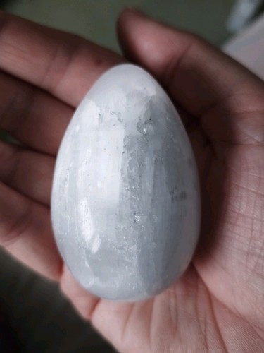 Selenite egg small - selenite,