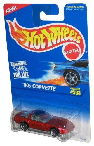 Hot wheels red 80s corvette - hot,