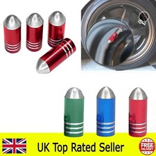 4 x Bullet Tyre Dust Caps for