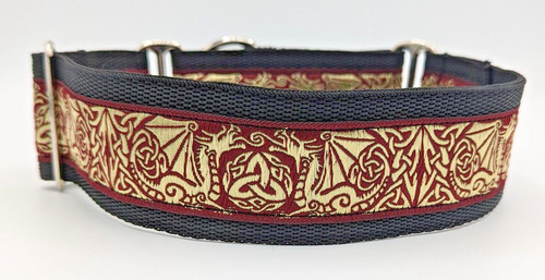 Burgundy gold celtic - gold,