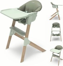 Venture MICO Highchair Modern Baby Highchair with Wood Effect Easy Clean Design