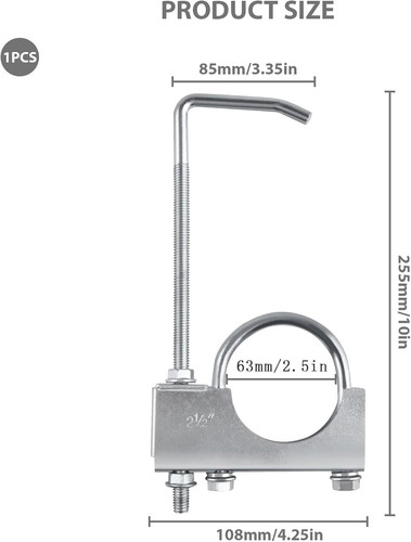 Inch universal exhaust - 2.5,