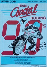 Swindon speedway programme - speedway,