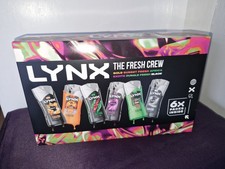 Lynx The Fresh Crew 2026 6 Piece Edition Bodywash Shower Gel Gift Set for Him