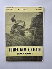 McCONNEL POWER ARM 7 8 & A16 PARTS CATALOGUE