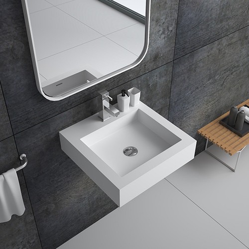 Wall hung bathroom basin - hung,