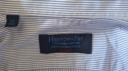 Hilditch key shirt size - &,