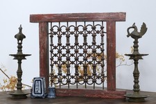 Early 19th Century Indian Wooden Window Frame (2)