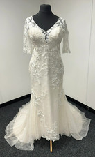 Maggie Sottero Rebecca Ingram 'Mandy' Lace Wedding Dress UK Size 12 / 14 Classic